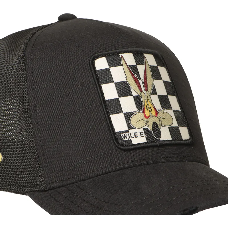 kepure-islenkta-juoda-snapback-loo12-wil-kojotas-looney-tunes-capslab