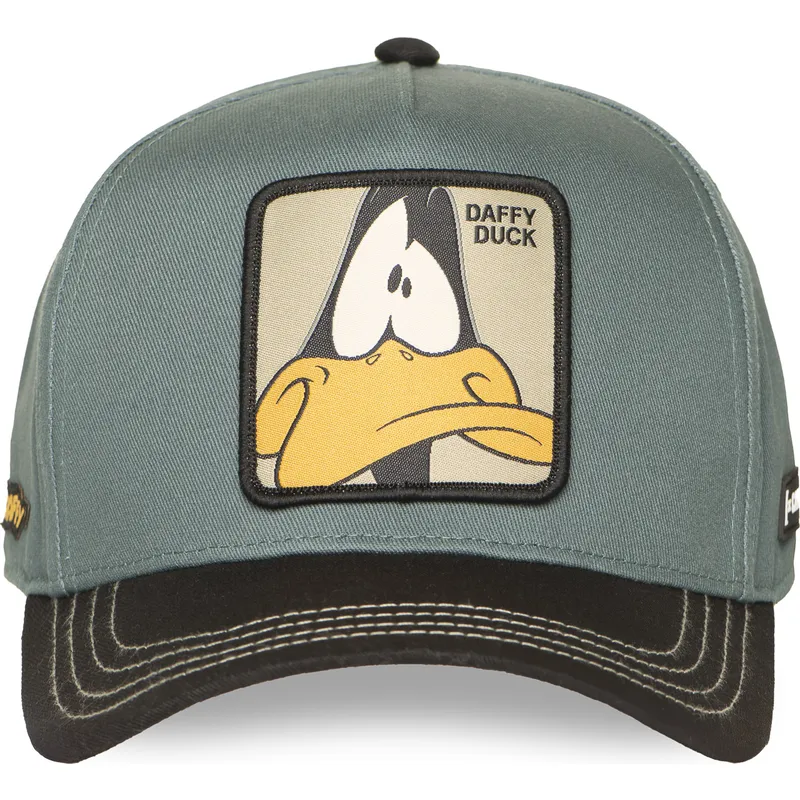 zielono-czarna-zakrzywiona-czapka-snapback-kaczor-daffy-loo12-daf2-looney-tunes-od-capslab