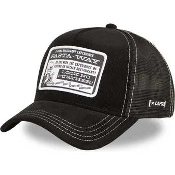 Cap išlenkta black snapback Pasta-way Beetlejuice Capslab