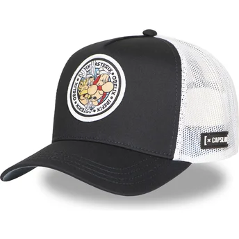 Czapka trucker czarno-biała Astérix, Obélix i Idefix AST2 CRW Astérix Gall z Capslab
