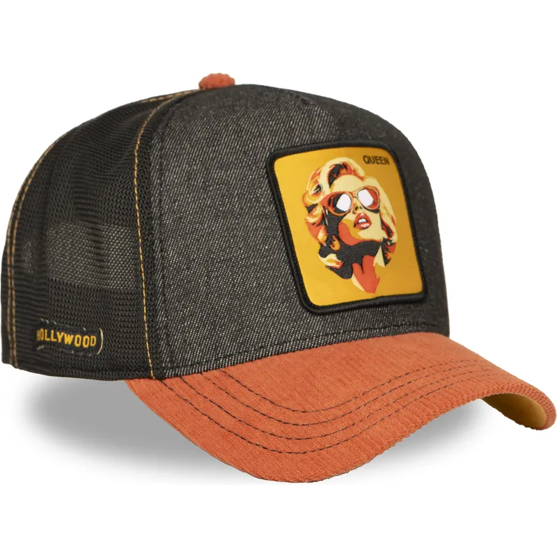 kepure-islenkta-vilkikas-juoda-snapback-marilyn-monroe-queen-fam-que-famous-marilyn-monroe-garsus-capslab