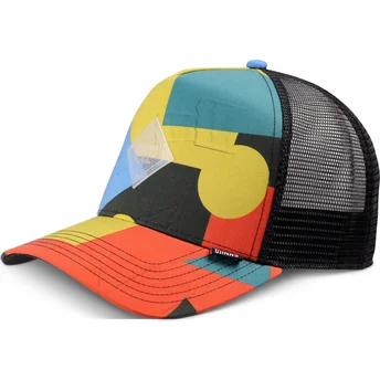 Czapka trucker wielokolorowa Geometric Dark HFT od Djinns