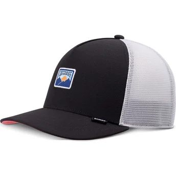Kepurė išlenkta vilkikas juoda snapback Seersoftmesh HFT Djinns