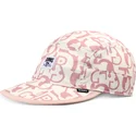 czapka-z-daszkiem-w-kolorze-bezowym-i-rozowym-simple-aztek-soft-fc-od-djinns