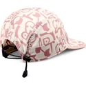 czapka-z-daszkiem-w-kolorze-bezowym-i-rozowym-simple-aztek-soft-fc-od-djinns