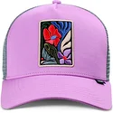 fioletowa-czapka-trucker-m-flowers-hft-od-djinns