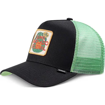 Czapka trucker czarno-zielona Avocado Festival HFT od Djinns