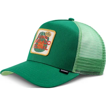 Zielona czapka trucker Avocado Festival HFT od Djinns