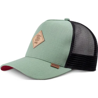 Czapka trucker zielono-czarna Plainlace HFT od Djinns