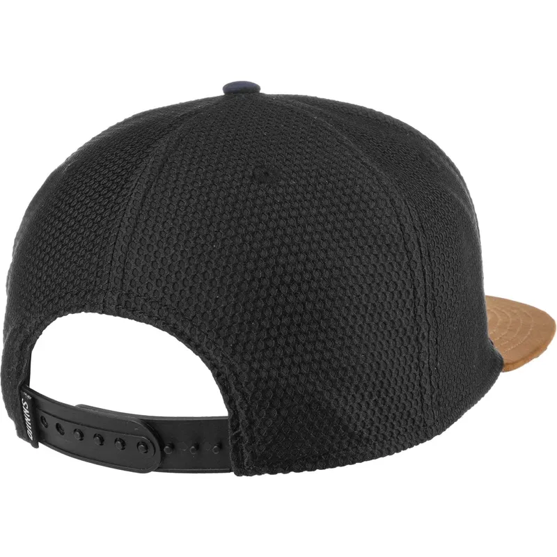 kepure-plokscia-juoda-snapback-honey-knit-djinns