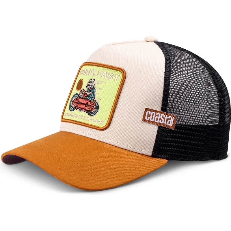 kepure-islenkta-ruda-snapback-riding-fast-hft-coastal