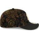kepure-islenkta-juoda-priglundantis-59fifty-low-profile-floral-cord-three-looms-printed-corduroy-new-york-yankees-mlb-new-era