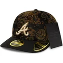 czarna-zakrzywiona-czapka-59fifty-low-profile-floral-cord-three-looms-printed-corduroy-atlanta-braves-mlb-od-new-era