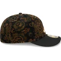 czarna-dopasowana-czapka-z-zakrzywionym-daszkiem-59fifty-low-profile-floral-cord-three-looms-printed-corduroy-atlanta-braves-mlb