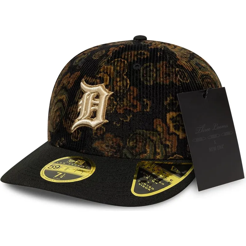 kepure-islenkta-juoda-priglundanti-59fifty-low-profile-floral-cord-three-looms-printed-corduroy-detroit-tigers-mlb-new-era kepure-islenkta-juoda-priglundanti-59fifty-low-profile-floral-cord-three-looms-printed-corduroy-detroit-tigers-mlb-new-era