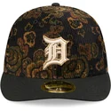 kepure-islenkta-juoda-priglundanti-59fifty-low-profile-floral-cord-three-looms-printed-corduroy-detroit-tigers-mlb-new-era