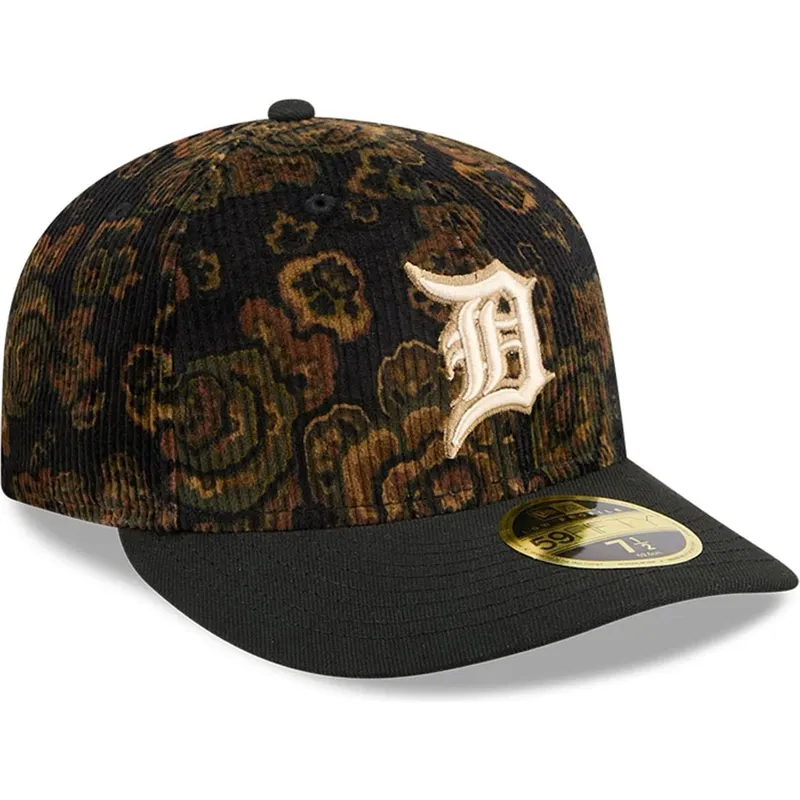 kepure-islenkta-juoda-priglundanti-59fifty-low-profile-floral-cord-three-looms-printed-corduroy-detroit-tigers-mlb-new-era kepure-islenkta-juoda-priglundanti-59fifty-low-profile-floral-cord-three-looms-printed-corduroy-detroit-tigers-mlb-new-era