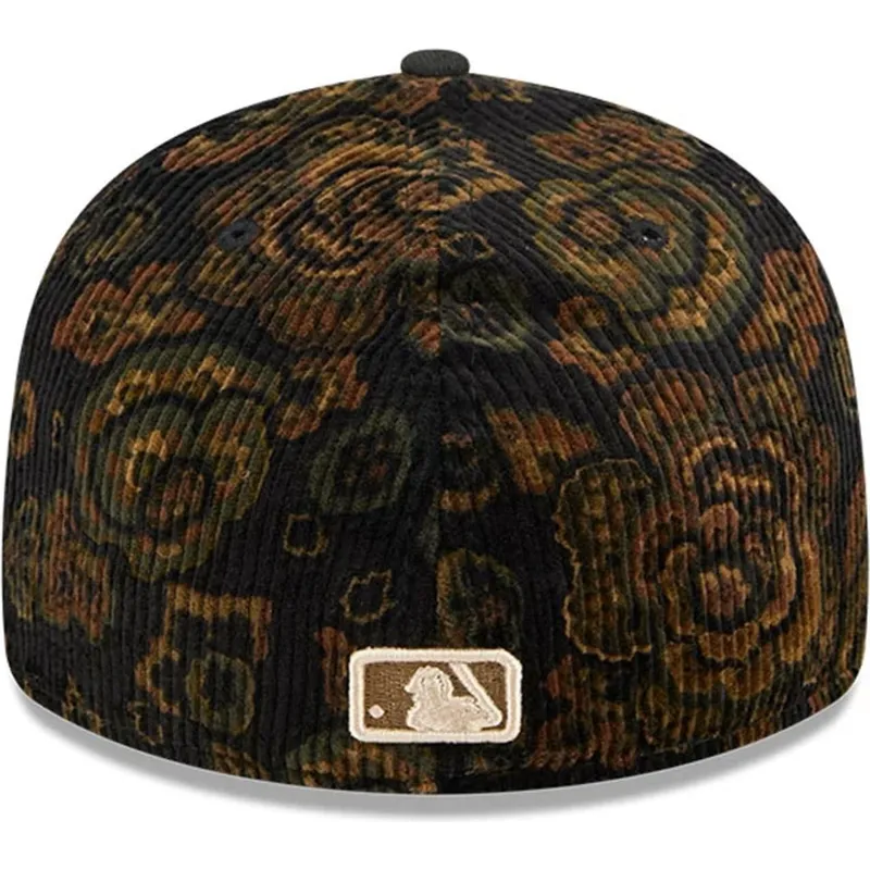 czarna-dopasowana-czapka-z-zakrzywionym-daszkiem-59fifty-low-profile-floral-cord-three-looms-printed-corduroy-detroit-tigers-mlb