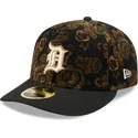 kepure-islenkta-juoda-priglundanti-59fifty-low-profile-floral-cord-three-looms-printed-corduroy-detroit-tigers-mlb-new-era