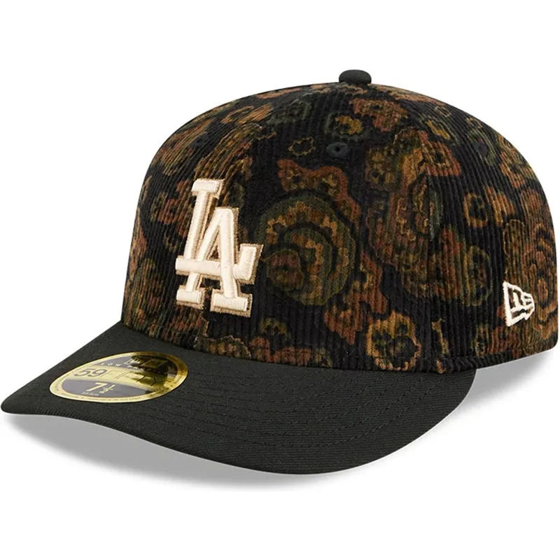 cap-islenkta-black-ajustada-59fifty-low-profile-floral-cord-three-looms-printed-corduroy-los-angeles-dodgers-mlb-new-era cap-islenkta-black-ajustada-59fifty-low-profile-floral-cord-three-looms-printed-corduroy-los-angeles-dodgers-mlb-new-era