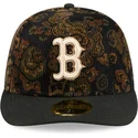 cap-islenkta-black-ajustada-59fifty-low-profile-floral-cord-three-looms-printed-corduroy-boston-red-sox-mlb-new-era