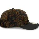 kepure-islenkta-juoda-priglundantis-59fifty-low-profile-floral-cord-three-looms-printed-corduroy-boston-red-sox-mlb-new-era