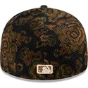 kepure-islenkta-juoda-priglundantis-59fifty-low-profile-floral-cord-three-looms-printed-corduroy-boston-red-sox-mlb-new-era