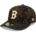 cap-islenkta-black-ajustada-59fifty-low-profile-floral-cord-three-looms-printed-corduroy-boston-red-sox-mlb-new-era