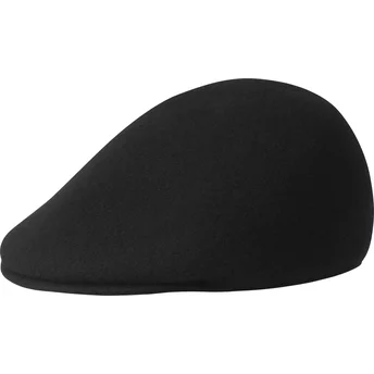 Kangol Seamless Wool 507 Black Flat Cap