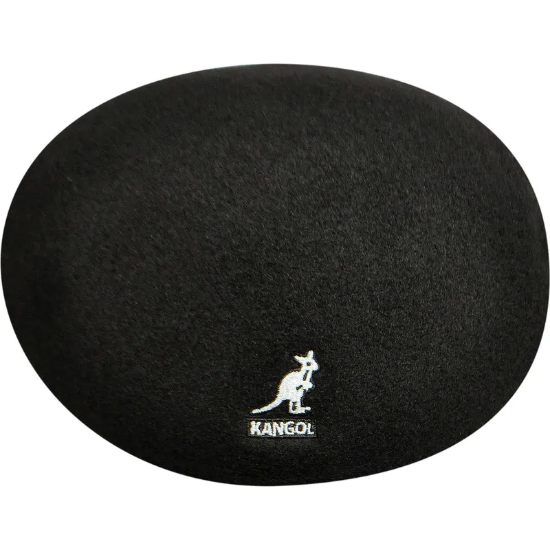 beret-black-boina-negra-seamless-wool-507-black-kangol beret-black-boina-negra-seamless-wool-507-black-kangol
