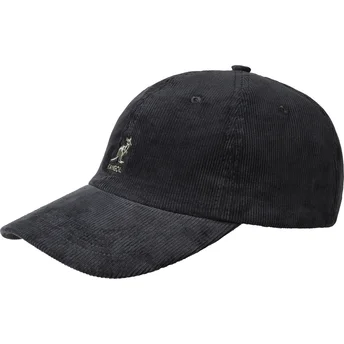 Czapka z daszkiem czarna regulowana Cord Baseball Black od Kangol