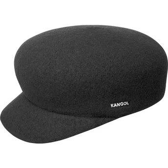 Beret black Boina negra Wool Adj Mau Black Kangol