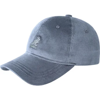 Kepurė išlenkta mėlyna reguliuojamas Cord Baseball Denim Blue Kangol