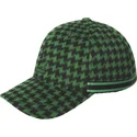 kepure-islenkta-zalia-reguliuojama-juostele-block-zig-baseball-green-kangol