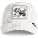 biala-czapka-trucker-z-psem-bestie-corduroy-camo-the-farm-od-goorin-bros