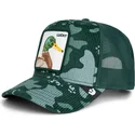 czapka-trucker-zielona-kaczka-lucky-duck-corduroy-camo-the-farm-od-goorin-bros
