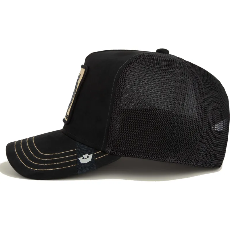 kepure-islenkta-juoda-snapback-panther-golden-suede-the-farm-goorin-bros