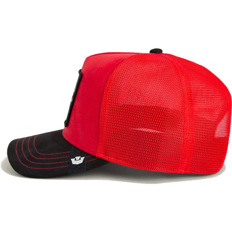 kepure-islenkta-raudona-snapback-ruthless-buffalo-suede-the-farm-goorin-bros