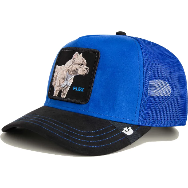 kepure-islenkta-melyna-snapback-flex-suede-the-farm-goorin-bros