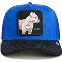 kepure-islenkta-melyna-snapback-flex-suede-the-farm-goorin-bros