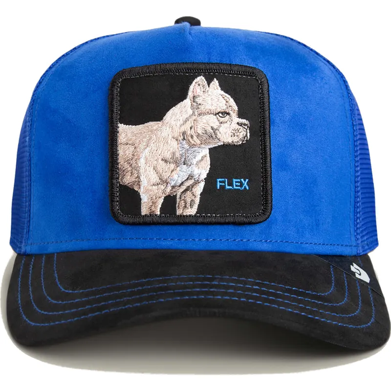 kepure-islenkta-melyna-snapback-flex-suede-the-farm-goorin-bros
