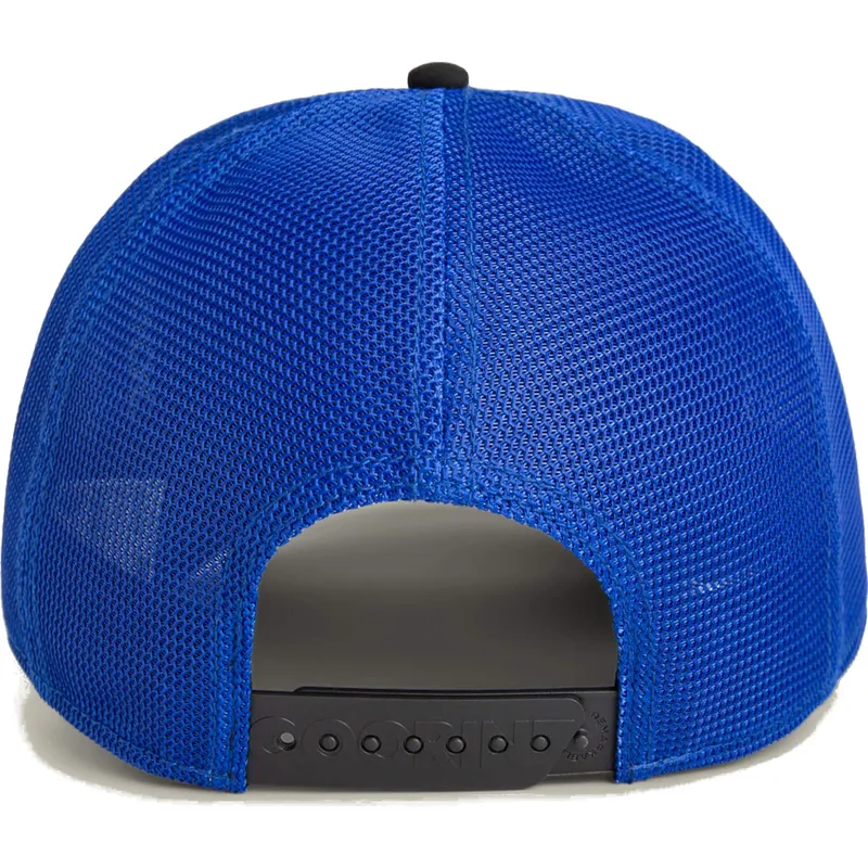 czapka-trucker-niebiesko-czarna-pies-pitbull-flex-pitbull-suede-the-farm-od-goorin-bros