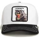 kepure-islenkta-vilkikas-juoda-snapback-pantera-strength-panther-suede-the-farm-the-farm-de-goorin-bros
