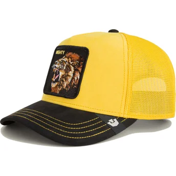 Kepurė išlenkta geltona snapback Mighty Lion Suede The Farm Goorin Bros.