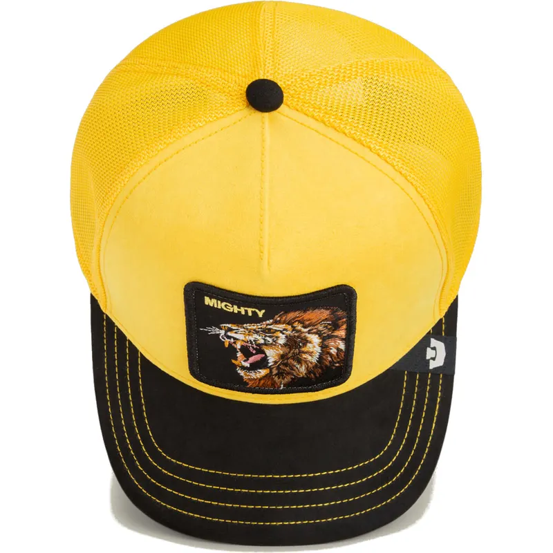 kepure-islenkta-vilkikas-geltona-snapback-leon-mighty-lion-suede-the-farm-the-farm-de-goorin-bros