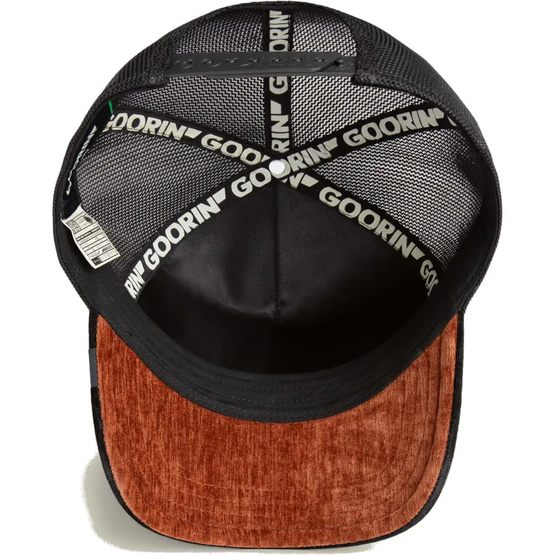 czapka-trucker-czarna-pantera-iced-panther-jewel-tones-the-farm-od-goorin-bros