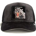 kepure-islenkta-vilkikas-juoda-snapback-pantera-strength-panther-velour-the-farm-the-farm-de-goorin-bros