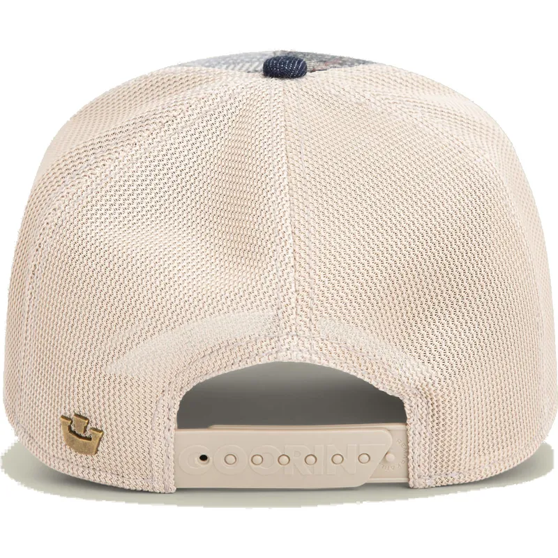 kepure-islenkta-melyna-snapback-bless-this-mess-free-spirited-homestead-the-farm-goorin-bros