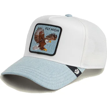Goorin Bros. Eagle Fly High Denim The Farm White and Blue Trucker Hat