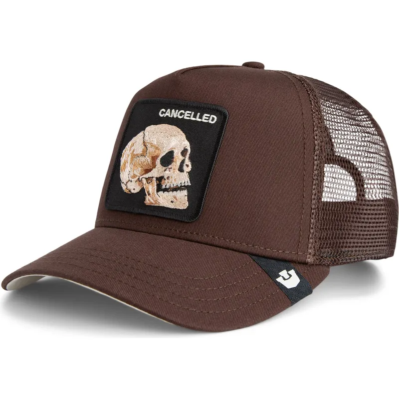 kepure-islenkta-vilkikas-ruda-snapback-calavera-the-cancelled-skull-grit-the-farm-the-farm-de-goorin-bros